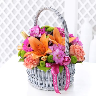 Vibrant Basket Arrangement
