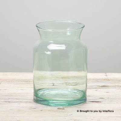 Recycled Slim Neck Glass Vase