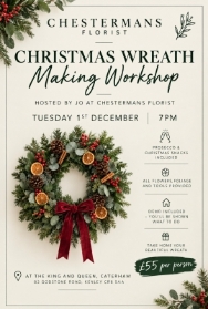 Christmas Wreath Workshop 1st December