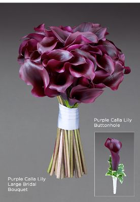 Purple Calla Lily Bridal Bouquet