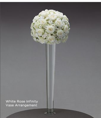 White Rose Vase Arrangement